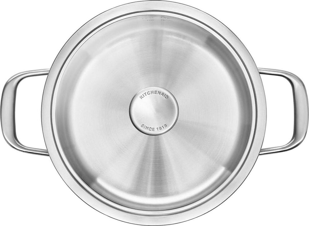 Casserole KitchenAid Multi-Ply en acier inoxydable - ø 20 cm / 3,1 litres