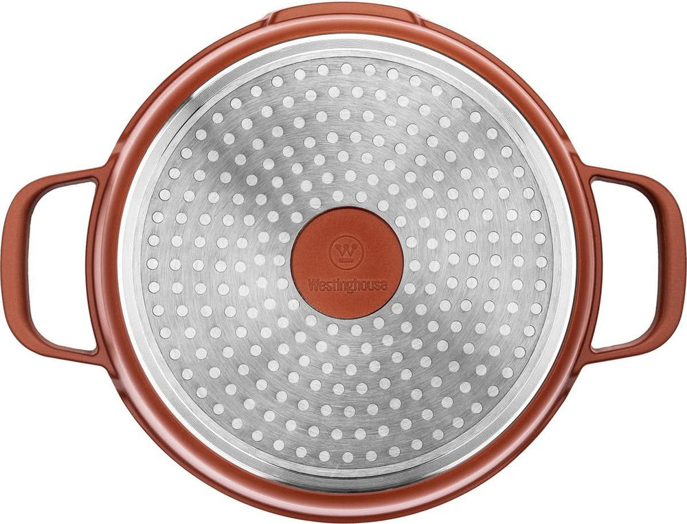 Ensemble de casseroles Westinghouse Performance - Rouge - 8 casseroles - Ensemble de casseroles complet - Induction et toutes autres sources de chaleur