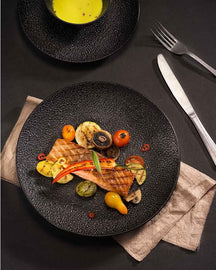 Assiette à petit-déjeuner Candy Black ø 21,5 cm de Cosy & Trendy