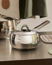 Casserole en acier Alessi Mami - SG105/14 - ø 14,5 cm / 1 litre - par Stefano Giovannoni