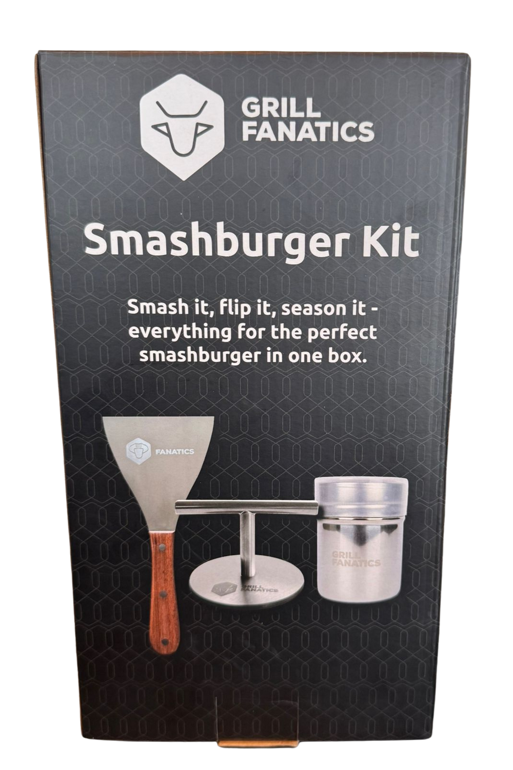 Cookinglife Kit Grill Smashburger / Presse à Smashburger, Spatule BBQ & Shaker à Épices