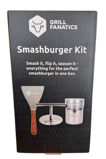 Cookinglife Kit Grill Smashburger / Presse à Smashburger, Spatule BBQ & Shaker à Épices