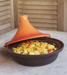 Cosy &amp; Trendy Tajine Induction - Noir/Orange - ø 25 cm