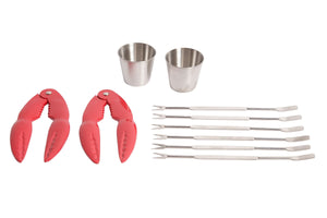Ensemble de couverts a homard Cosy&Trendy - Pinces - en inox - 10 pieces