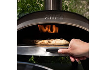 Four à pizza ZiiPa Piana - À bois - avec thermomètre - Anthracite - pour des pizzas de ø 30 cm - avec vaisselle