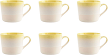 Ona Mugs Vera Jaune - 350 ml - 6 pièces