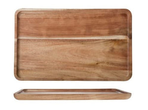 Plateau de présentation Cosy & Trendy - en bois d'acacia - Senegal - 29 x 18 cm