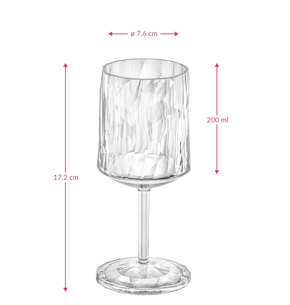 Verres à vin Koziol - incassables - Superglas - 200 ml - 2 pièces