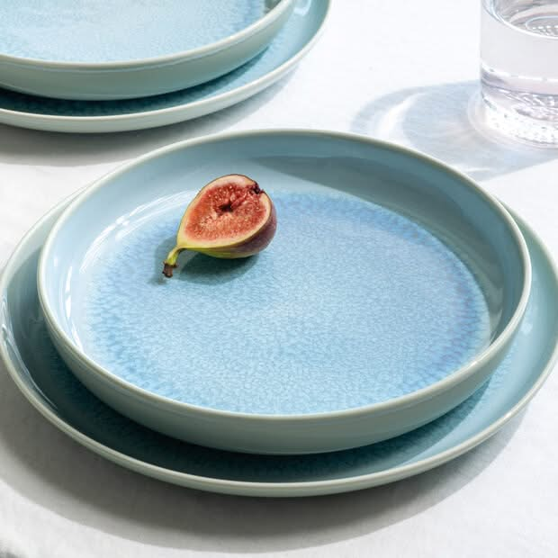 Ensemble de vaisselle Villeroy & Boch Crafted - Bleuet turquoise - 4 pièces