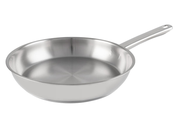 Cookinglife Koekenpan Superior RVS ø 24 cm - zonder anti-aanbaklaag - geschikt voor alle wartmebronnen - PFAS-vrij