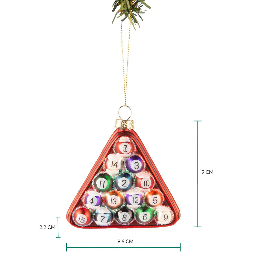 Boule de Noël Nordic Light Billard 10 cm