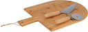 Pizza set Bamboe - Pizzaplank 43 x 30 cm, Pizzasnijder & Pizzames - Cookinglife