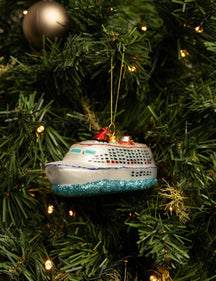 Boule de Noël Nordic Light Bateau de Croisière 14 cm