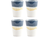 Salt &amp; Pepper Cup Flow - bleu - 370 ml - 4 pièces