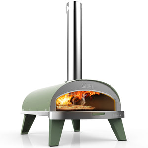 Four à pizza ZiiPa Piana - À bois - avec thermomètre - en eucalyptus - pour des pizzas de ø 30 cm