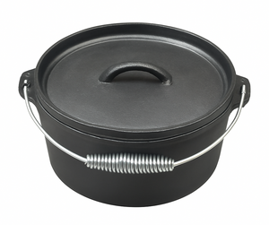 Cocotte en fonte / Dutch oven avec couvercle Blackwell - ø 25 cm / 4 litres - sans revêtement antiadhésif