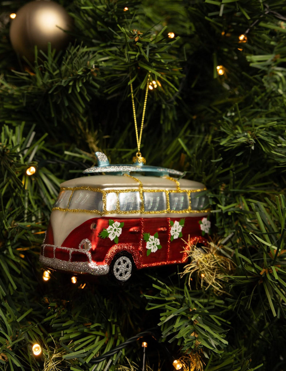 Boule de Noël Nordic Light VW T1 Bus 12 cm