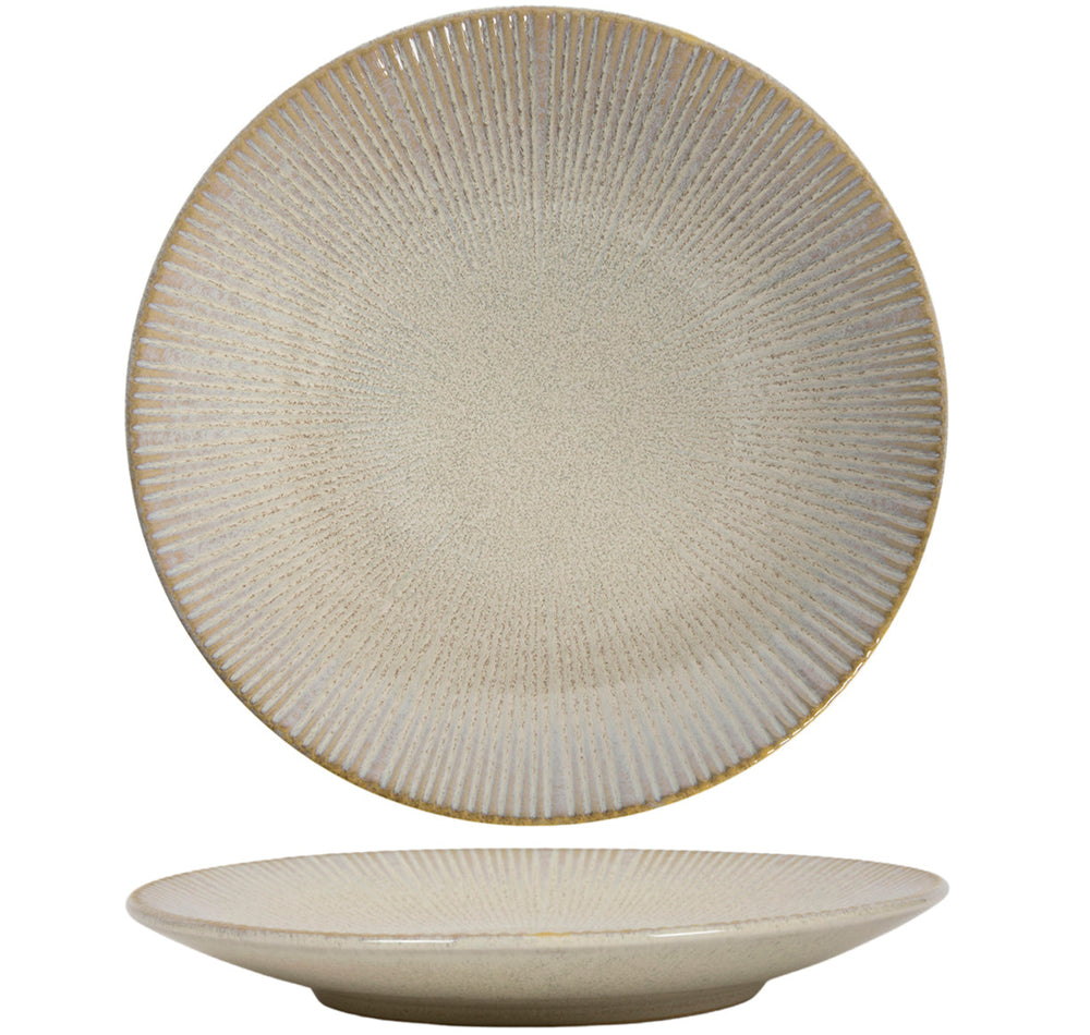Assiettes à dîner Cookinglife Coastal Lines Ocean Beige ø 27 cm - 6 pièces