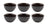 Studio Tavola Assiettes New Black ø 14 cm - 6 pièces