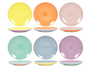 Assiettes à petit déjeuner / Assiettes à dessert Cookinglife Pastel Harmony ø 19 cm - 6 pièces