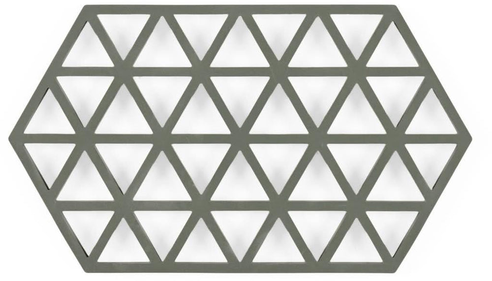 Sous-verre pour casseroles Zone Denmark Triangles - Vert olive - 24 x 14 cm