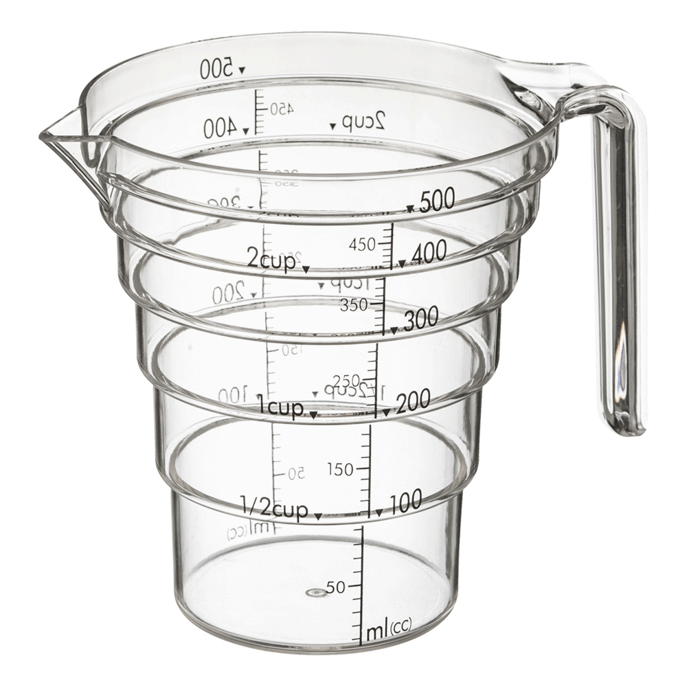 Verre doseur en plastique Yamazaki 500 ml