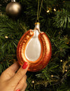 Boule de Noël Nordic Light Saucisse fumée 13 cm