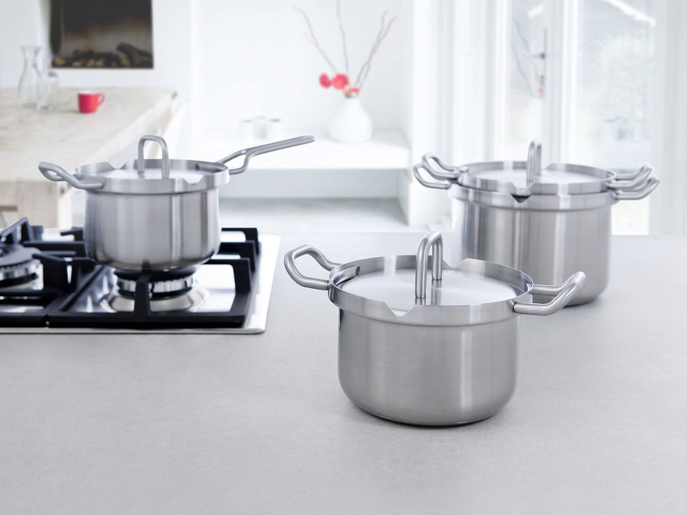 Casserole en acier BK - avec couvercle - Q-Linair Master en acier inoxydable - ø 16 cm / 2 litres