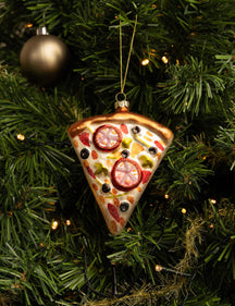 Boule de Noël Nordic Light Pizza 12 cm