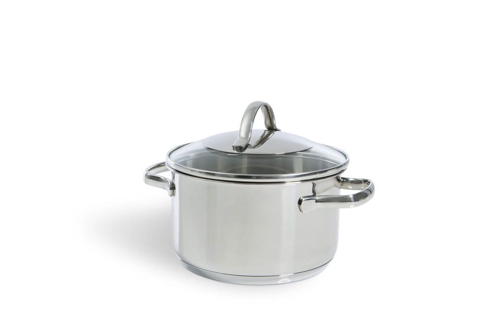 Ensemble de casseroles BK Essentials en acier inoxydable 4 pièces.