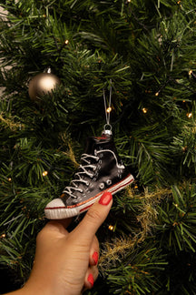 Boule de Noël Nordic Light Sneaker Noir 11 cm