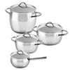 Mepra Pan Set 1950 (Casserole ø 18 / 20 / 22 + Casserole ø 16 cm) + Couvercles - Inox - Set 4 pièces