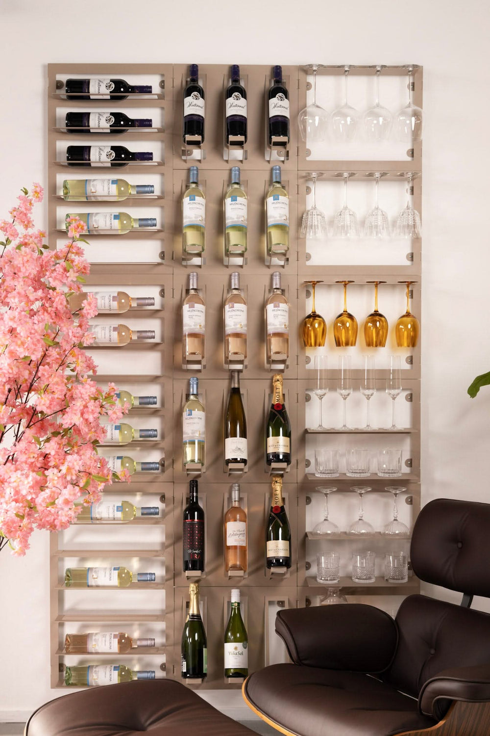 Étagère Blackwell - avec 2 niveaux - Champagne