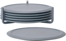 Sous-verres avec support Zone Denmark - Gris frais - 6 pièces