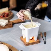 Ensemble à fondue Boska - 2 personnes - blanc