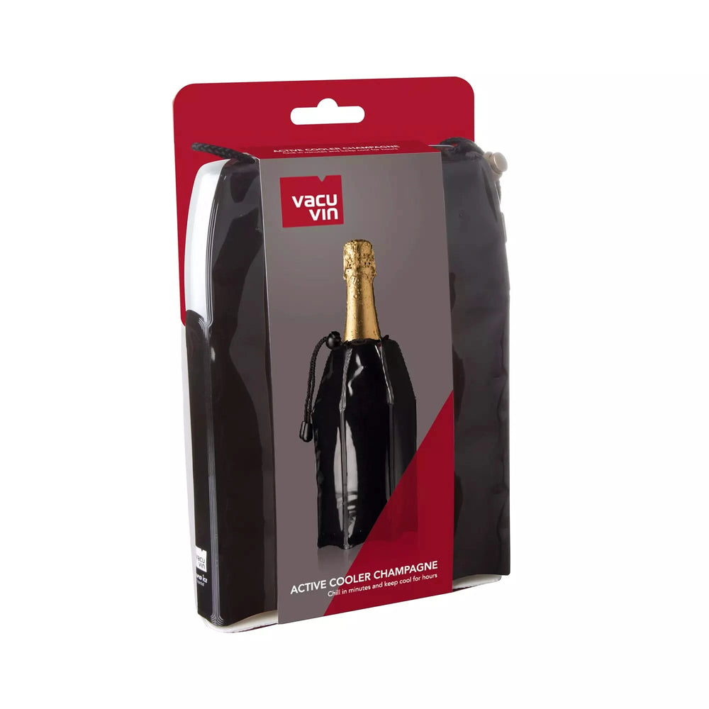 Refroidisseur de champagne Vacu Vin Active Cooler - Manchon - Noir