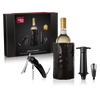 Ensemble de vin Vacu Vin Premium - Noir - 4 pièces