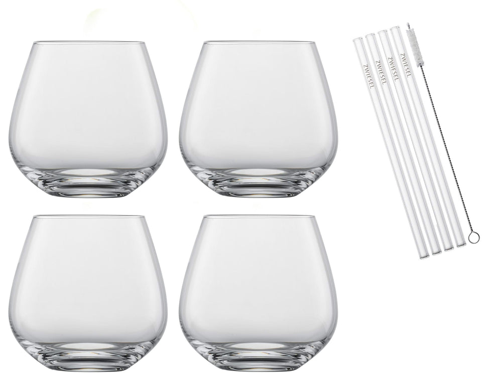 Ensemble de verres à cocktail Schott Zwiesel Vina 4 pièces - avec pailles et brosse