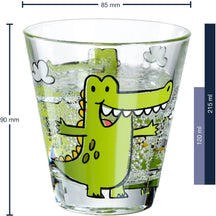 Ensemble de verres pour enfants Leonardo Bambini Crocodile 215 ml - 3 pièces