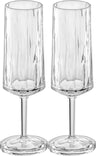 Verres à champagne Koziol - incassables - Superglas 100 ml - 2 pièces