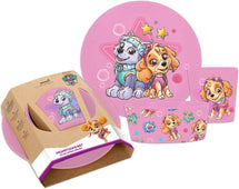 Service pour enfants Koziol Connect Paw Patrol Rose 3 pièces en 3D