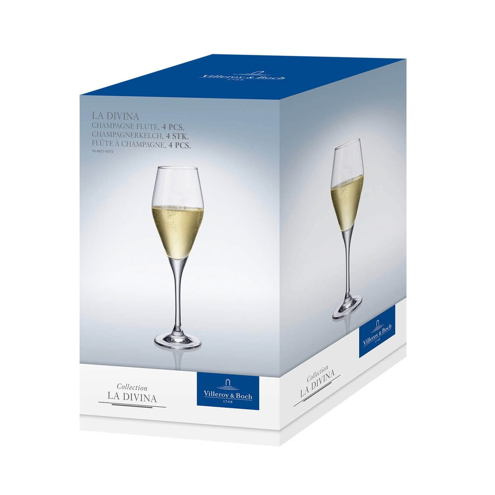 Verres à champagne Villeroy & Boch La Divina - 260 ml - 4 pièces