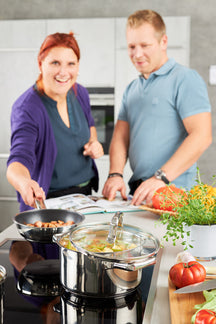 Ensemble de poêles Rosle Moments - Marmites + Couvercles, Casseroles et Poêles ø 20 et 28 cm - 6 pièces