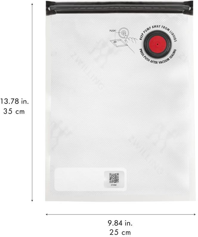 Sacs de mise sous vide Zwilling Fresh & Save 35 x 26 cm - 10 pièces