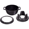 Ensemble à fondue Staub Noir - ø 20 cm / 2,36 litres