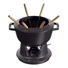 Ensemble à fondue Staub Noir - ø 20 cm / 2,36 litres