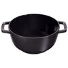 Ensemble à fondue Staub Noir - ø 20 cm / 2,36 litres