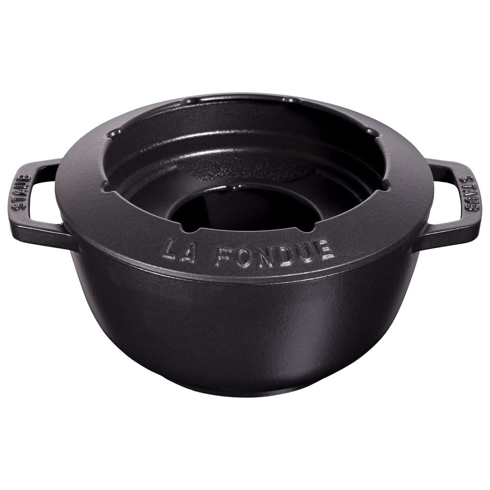 Ensemble à fondue Staub Noir - ø 20 cm / 2,36 litres