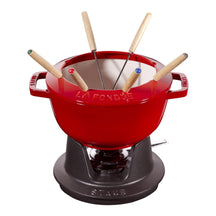 Ensemble à fondue Staub Cerise - ø 20 cm / 2,36 litres