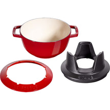 Ensemble à fondue Staub Cerise - ø 20 cm / 2,36 litres